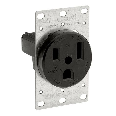 leviton 50 amp flush mount